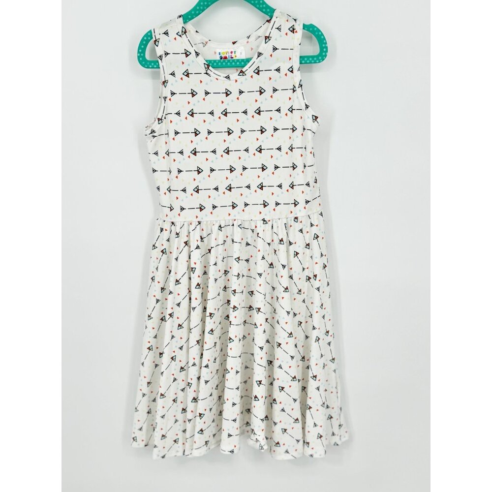 Dotdotsmile Girls Tank Dress Size 7 Multi Color Arrow Print NWT